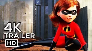 INCREDIBLES 2 Official Trailer 4K ULTRA HD (2018) Disney Animated Superhero Movie