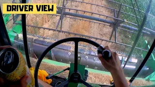 Vožnja kombajna Deutz Fahr M3580