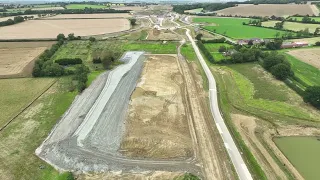 HS2 Construction Progress Chipping Warden to Wormleighton, August 2023