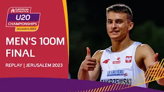 Europe's fastest U20 sprinter! 🔥 Men's 100m final | Jerusalem 2023