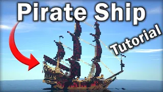 🏴‍☠️ Minecraft Tutorial: How to Make an EPIC Pirate Ship (Queen Anne's Revenge)