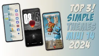 Top 3 MIUI 14 Premium Simple Themes | New Themes | Special Pro Lock Screen | New Minimal Themes