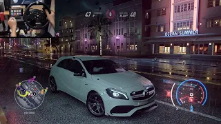 Need for Speed Heat Mercedes AMG A 45 Night Drive Thrustmaster TMX Gameplay