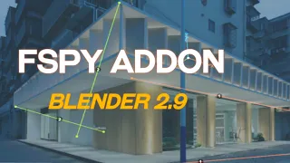 How to use F-Spy in blender
