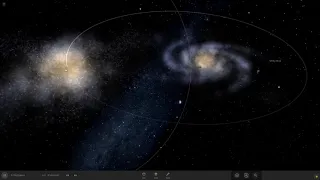 GALAXY COLLISION Universe Sandbox 2 MILKY WAY vs ANDROMEDA vs MESSIER 88 Galaxy