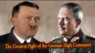 This was the Dramatic Discussion between Guderian and Hitler that led to the General being Dismissed