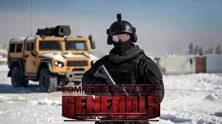 C&C Generals Zero Hour: Rise of The Reds Mod - Russia vs 2 Hard Game Play | Snowflake