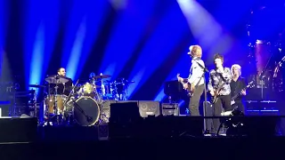 Paul McCartney, Ringo Starr and Ronnie Wood performing Get Back at the London O2