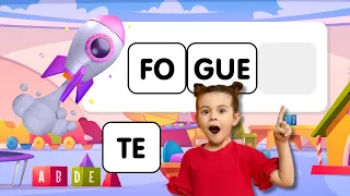 Formar palavras - Juntar sílabas - Aprender a ler e escrever - Nomes de brinquedos - Alfabetização