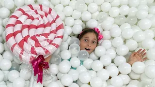 Sofia playing with Toys at Children's Park hide and seek