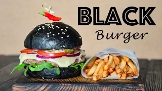 BLACK Burger ☆ НЕРЕАЛЬНО вкусный ☆ Печем БУЛОЧКИ, готовим домашний майонез