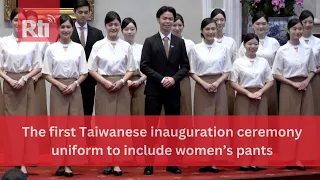 Pants are a first for women ushering at the presidential inauguration ceremony | Taiwan News | RTI