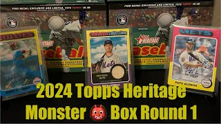 ⚾️ 2024 Topps Heritage Monster 👹 Review #toppsheritage