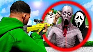 Ich JAGE alle SCP, SKIBIDI TOILET, FNAF & GARTEN OF BANBAN Monster in GTA 5! (Film)