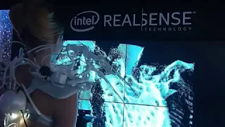 Intel-Edison based SpiderDress CES 2015 // RealSense