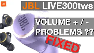 Volume Controls on JBL LIVE300 tws (How to)