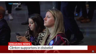 Clinton supporters in disbelief