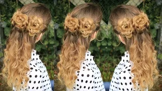 Simple Flower rosette  Braid Hair Tutorial | Braidsandstyles12