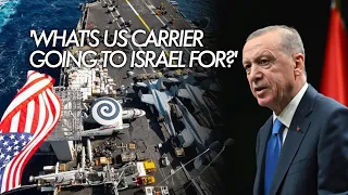 NATO member Turkey slams US decision to deploy warships near Israel; Erdogan talked with Putin