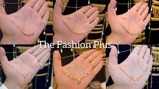 22k Light Weight Gold Chain Necklace Designs with Weight and Price @TheFashionPlus