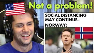 American Reacts to FUNNY Norwegian Memes