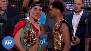Oscar Valdez & Shakur Stevenson Make Weight, Have Spicy Faceoff | Unification Bout Official