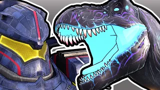 T-rex Kaiju vs Gipsy Danger | Animation (Part 1/2)