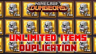 Unlimited Items Duplication, Easy Gold & Emerald Farm, Get Rich Quick! Minecraft Dungeons