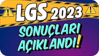 2023 LGS SONUÇLARI AÇIKLANDI❗ ''İşte LGS Birincisi!'' 🏆