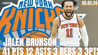 JALEN BRUNSON DROPS 41 PTS 12 ASTS VS 76ERS TO ADVANCE KNICKS TO SEMI-FINALS FULL GAME 6 HIGHLIGHTS