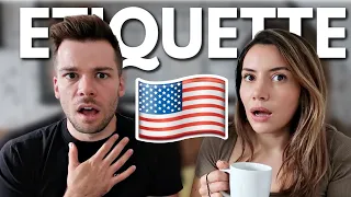 🇺🇸 AMERICAN Etiquette That BRITS People Don't Understand! 🇬🇧