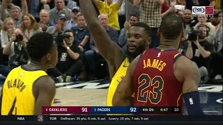Lance Stephenson Forces Jump Ball from LeBron | Cavs vs Pacers - Game 4 | 2018 NBA Playoffs
