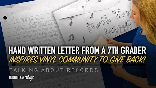 Hand Written Letter Inspires #VinylCommunity To Give Back |  Talking About Records