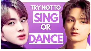 SUPER LONG TRY NOT TO SING OR DANCE [SEVENTEEN & BTS EDITION] [HARD!!]