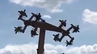 Amusement park ride forced to close after resembling swastika