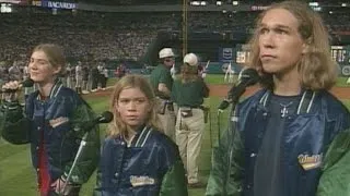 1997 WS Gm1: Hanson performs the national anthem