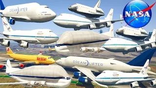 GTA V: Every Boeing NASA Airplanes All Airports Best Extreme Longer Crash and Fail Compilation