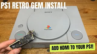 Add pixel perfect HDMI to your PlayStation 1! PixelFX Retro Gem installation and demonstration
