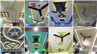 Creative l Shaped Hall/Drawing/Living Room False Ceiling Designs with Two/2 Fans || Home interior