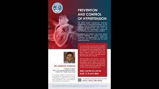 "Prevention and Control of Hypertension" by Dr. Harshal Pandve I 17th May 2022 I 5.30 pm