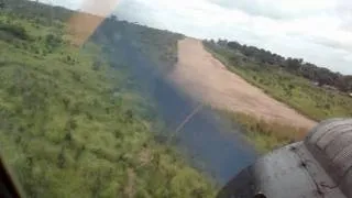 An-2 bush flying - take-off - landing - remote airstrip - low level - flyby