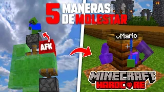 5 MANERAS de MOLESTAR a TUS AMIGOS en MINECRAFT HARDCORE #01 con  @vmario_yt 😂