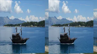 3D Ultra Kerkyra / Korfu "Old Town" - Now: High Quality 3D 4K hsbs 3840x2160 Slideshow / Diaschau