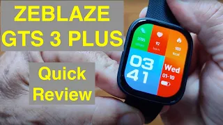 ZEBLAZE GTS 3 PLUS Apple Shaped BT Call AMOLED Always-On 2.15 Screen IP68 Smartwatch: Quick Overview