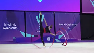 Kaleyn Boryana BUL  Seniors Ribbon Final FIG Rhythmic Gymnastics World Challenge Cup CLUJ NAPOCA