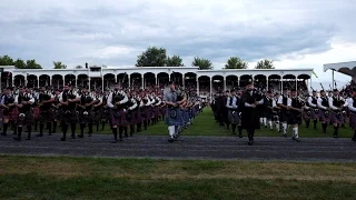 Massed Bands — 2015 Glengarry Highland Games — Maxville, ON