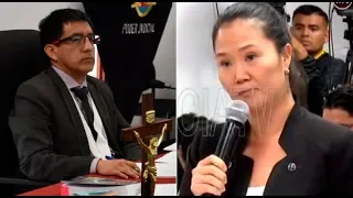 Keiko al juez Concepción Carhuancho: "Me preocupa que usted ya tenga una decisión tomada"