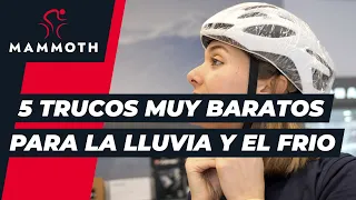 5 Trucos para lluvia y frío en bici caseros y muy baratos