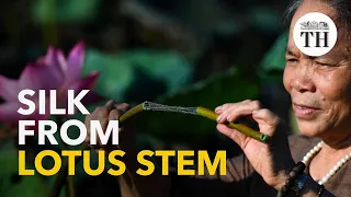 Lotus silk: a luxury fabric out of lotus stem