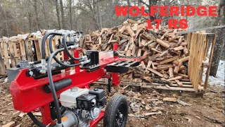 Splitting dead standing Red Oak with the Wolferidge 17 RS